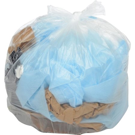 GLOBAL INDUSTRIAL Trash Bags, Clear, 100 PK 670272